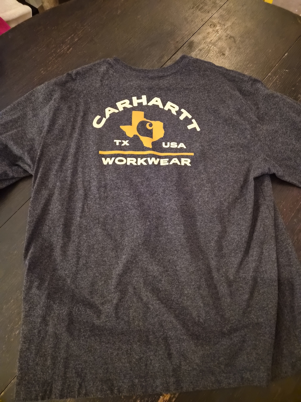Carhartt Men’s XL Loose Fit Texas Workwear Long Sleeve Pocket Shirt Gray